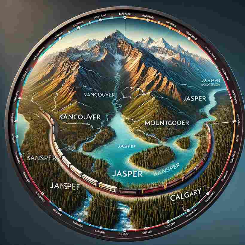 Journey Through the Clouds, Discovery Banff Vancouver → Kamloops → Jasper → Banff → Calgary