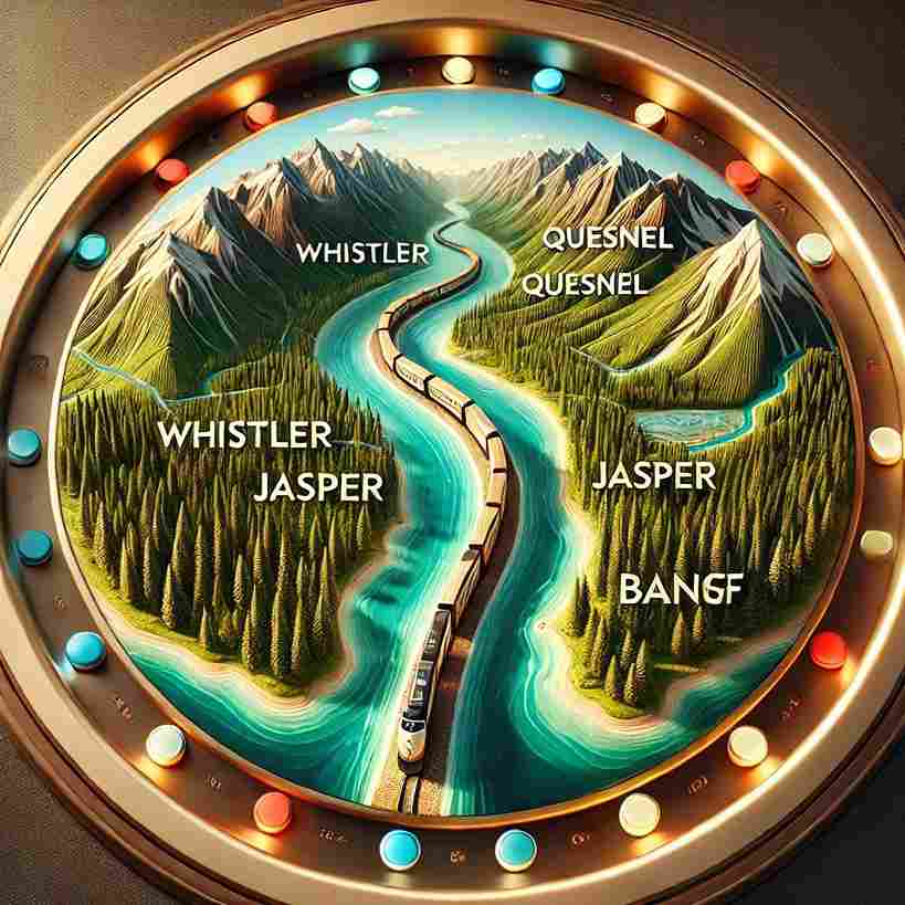 Rainforest to Gold Rush Discovery Banff 🚆 Route Vancouver → Whistler → Quesnel → Jasper → Banff