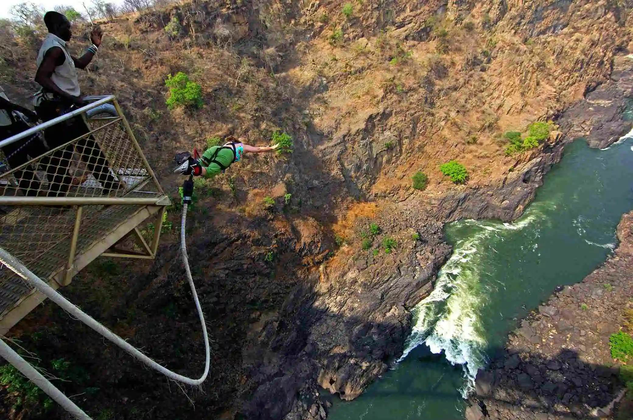 Bungee Jumping from Victoria Falls Bridge