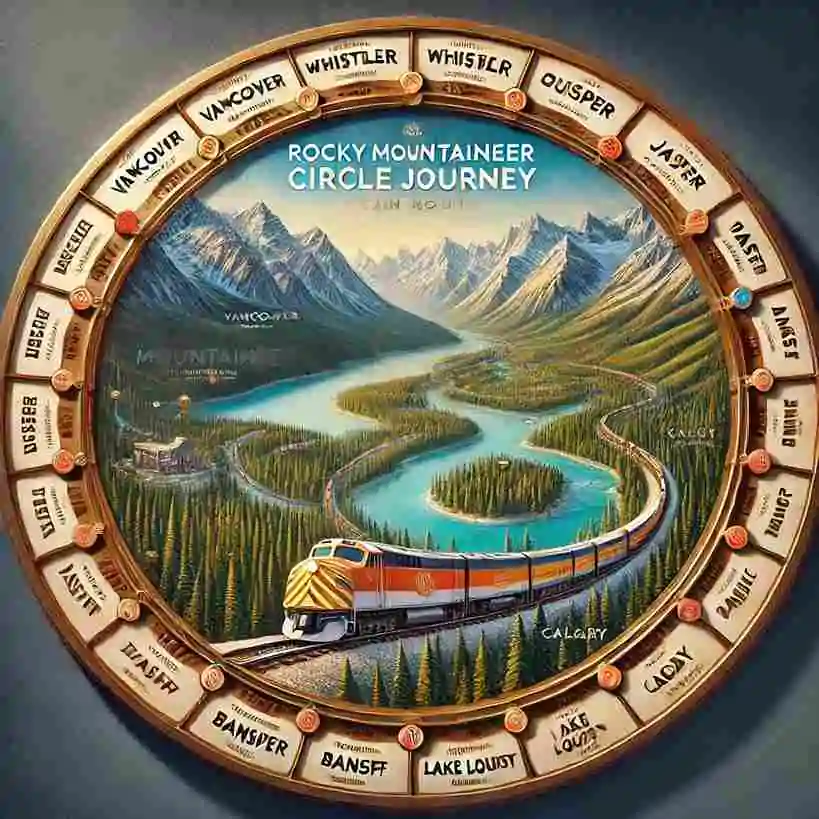 rocky mountaineer circle journey Map