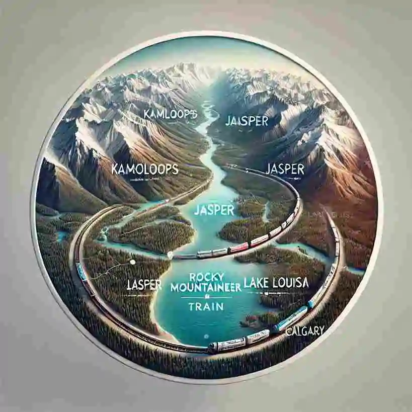 Rocky Mountaineer Discovery Lake Louise Vancouver → Kamloops → Jasper → Lake Louise → Calgary